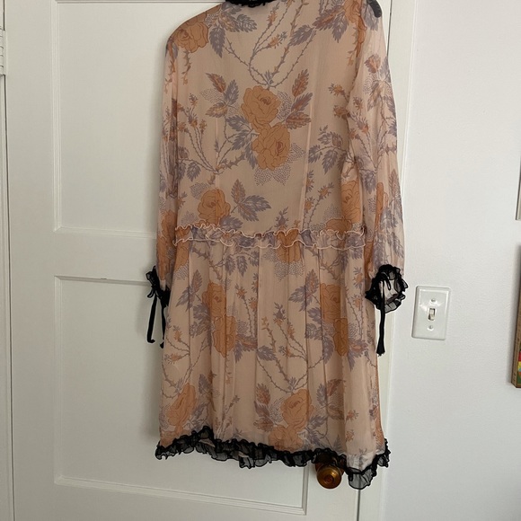 Coach Dress Size 4 Dusty Pink Rose Print - Picture 2 of 3